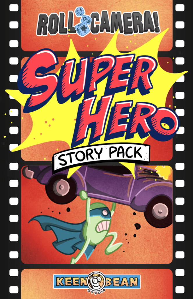 Roll Camera!: Super Hero Story Pack board game cover