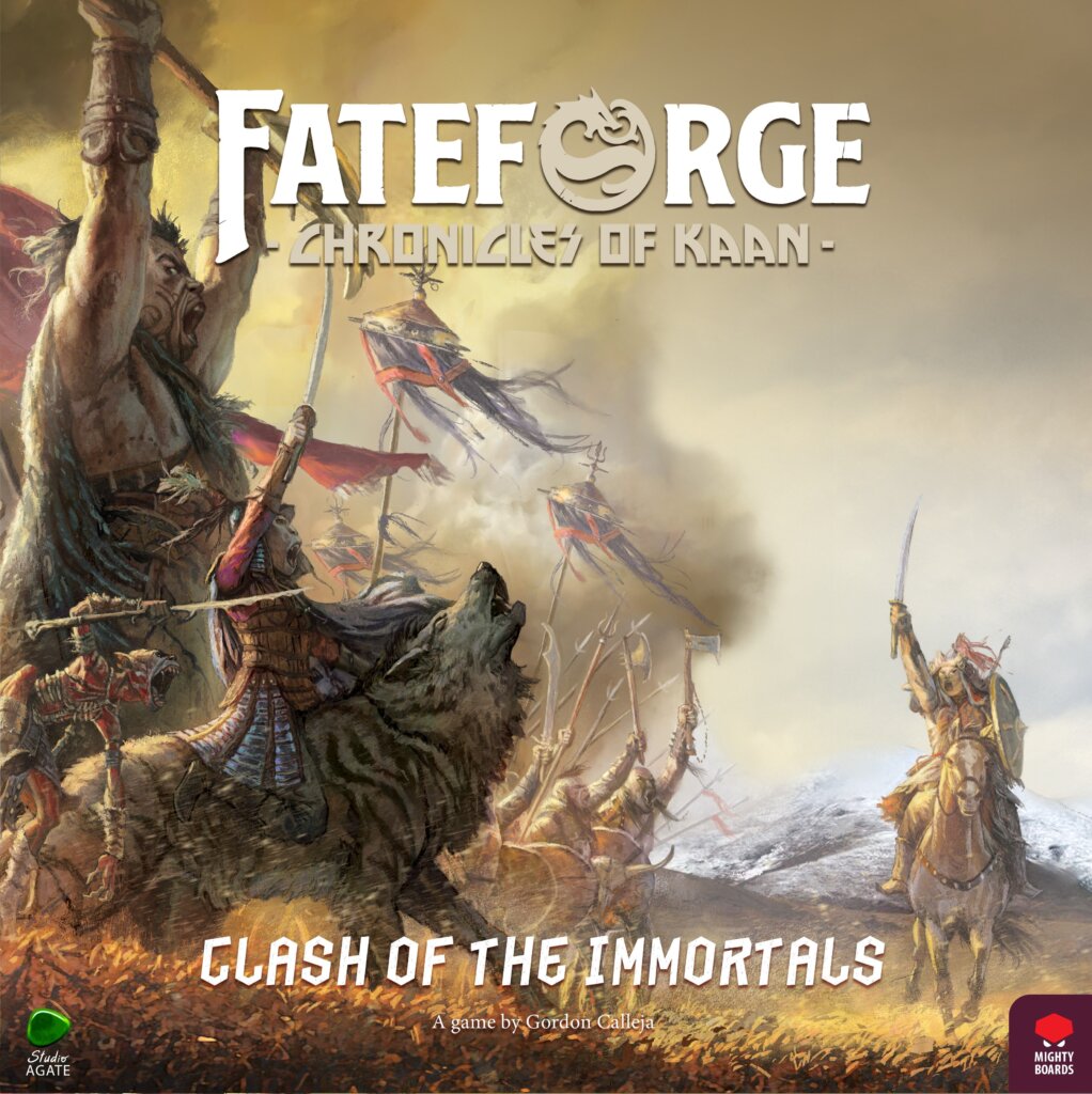 Fateforge: Chronicles of Kaan – Clash of the Immortals board game cover