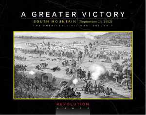A Greater Victory: South Mountain, September 14, 1862 board game cover
