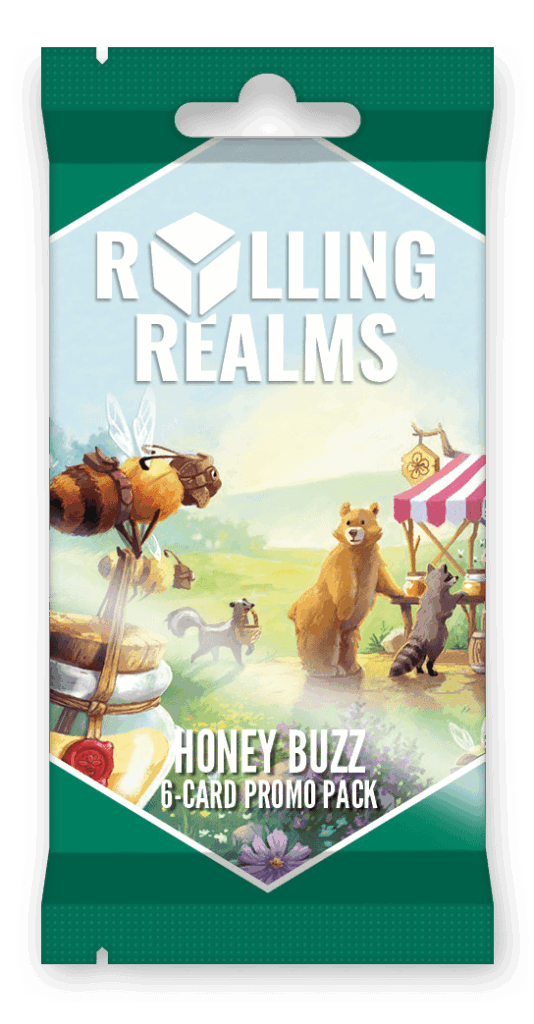 Rolling Realms: Honey Buzz Promo Pack board game cover