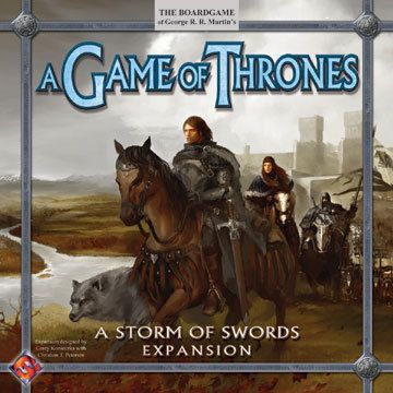 A Game of Thrones: A Storm of Swords Expansion board game cover