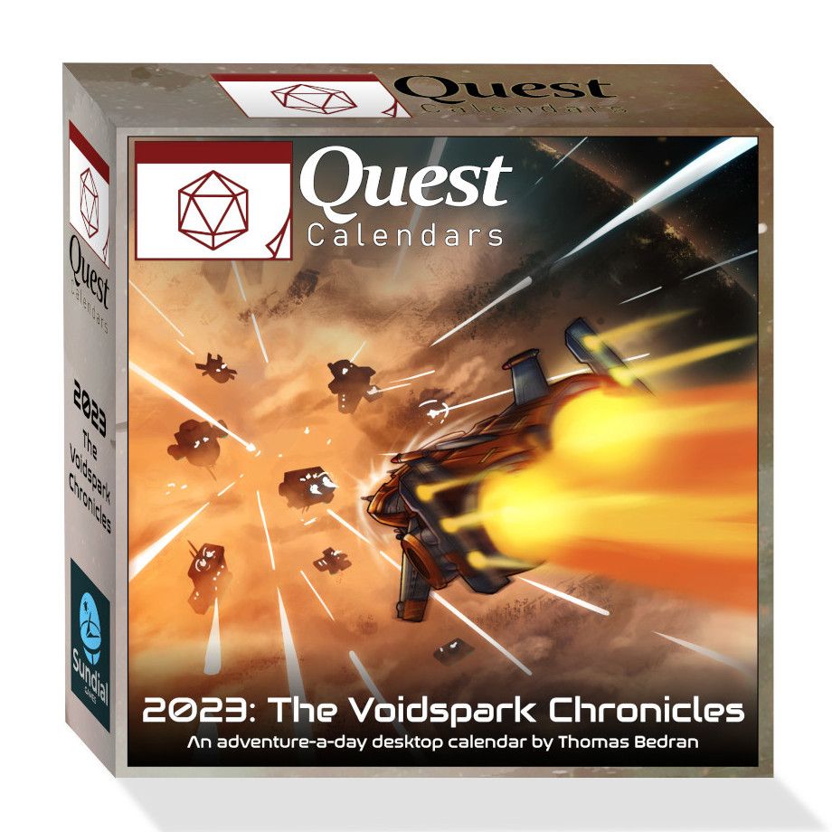 Quest Calendar: The Voidspark Chronicles board game cover