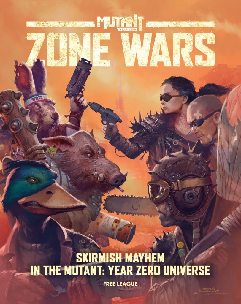 Mutant Year Zero: Zone Wars board game cover