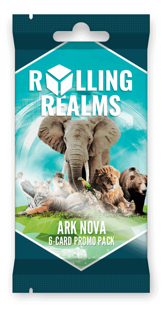Rolling Realms: Ark Nova Promo Pack board game cover