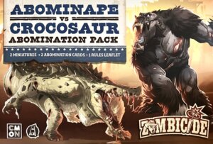 Zombicide: Undead or Alive – Abominape vs Crocosaur board game cover