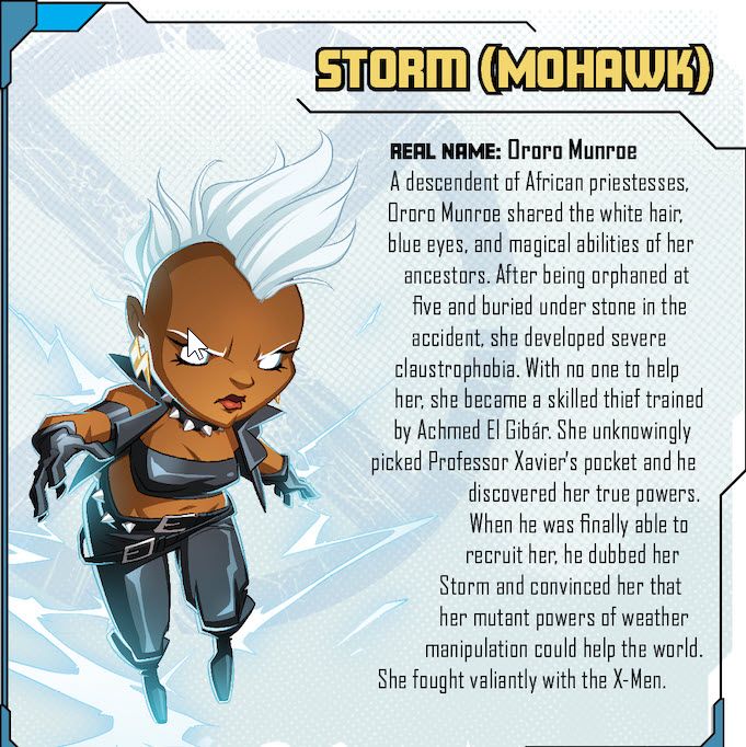 Marvel United: X-Men – Storm (Mohawk) board game cover