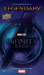 Legendary: A Marvel Deck Building Game – The Infinity Saga board game cover