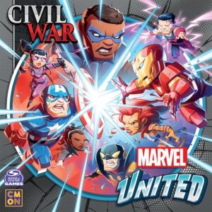 Marvel United: Civil War board game cover