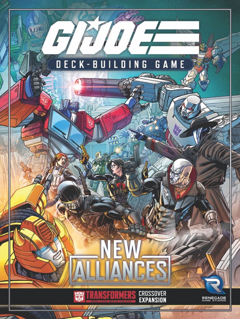 G.I. JOE Deck-Building Game: New Alliances – A Transformers Crossover Expansion board game cover