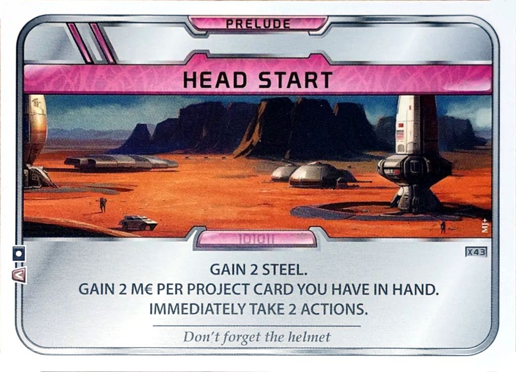 Terraforming Mars: Head Start Promo Card board game cover