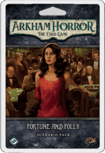 Arkham Horror: The Card Game – Fortune and Folly: Scenario Pack board game cover