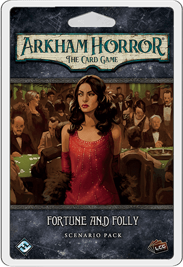 Arkham Horror: The Card Game – Fortune and Folly: Scenario Pack board game cover