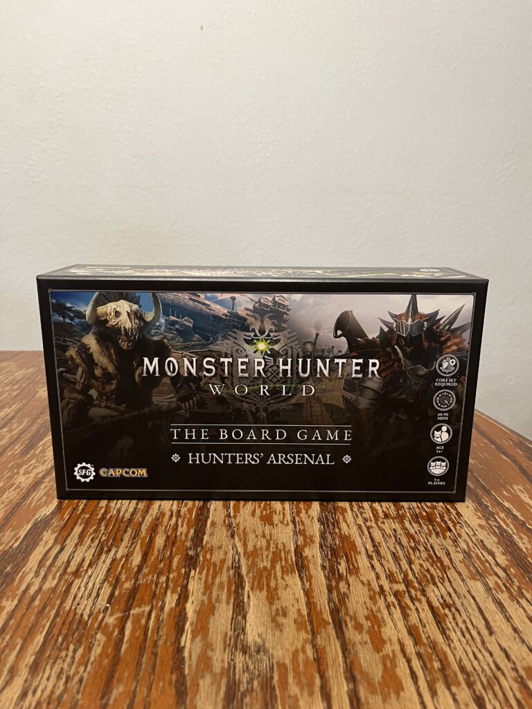 Monster Hunter World: The Board Game – Hunter’s Arsenal Expansion board game cover