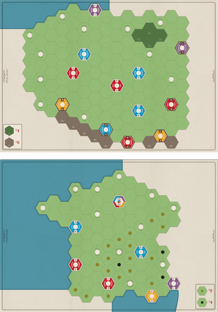 Age of Steam: Deluxe Expansion – France & Poland Maps board game cover
