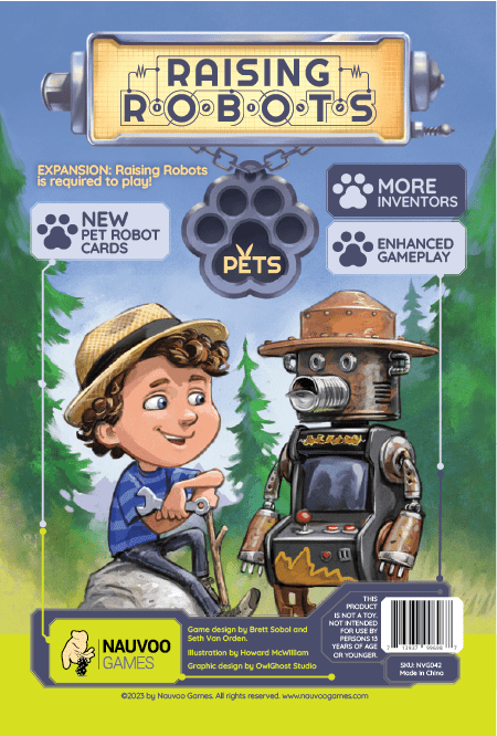 Raising Robots: Pets board game cover