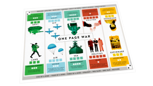 One Page War board game cover