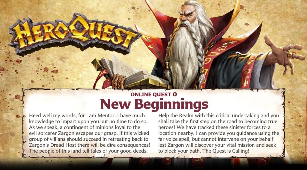 HeroQuest: New Beginnings board game cover