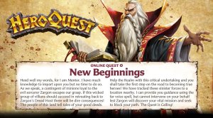 HeroQuest: New Beginnings board game cover