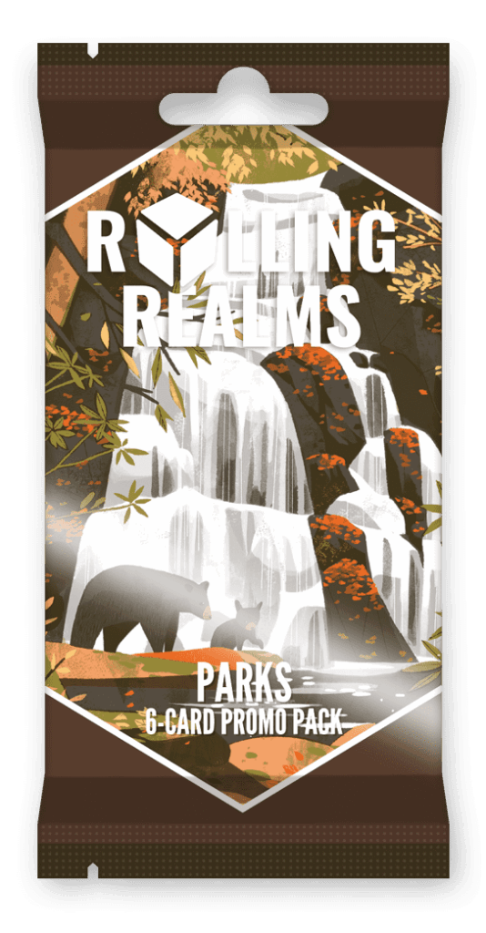 Rolling Realms: Parks Promo Pack board game cover