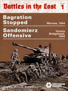 Battles in the East 1: Sandomierz Offensive and Bagration Stopped board game cover