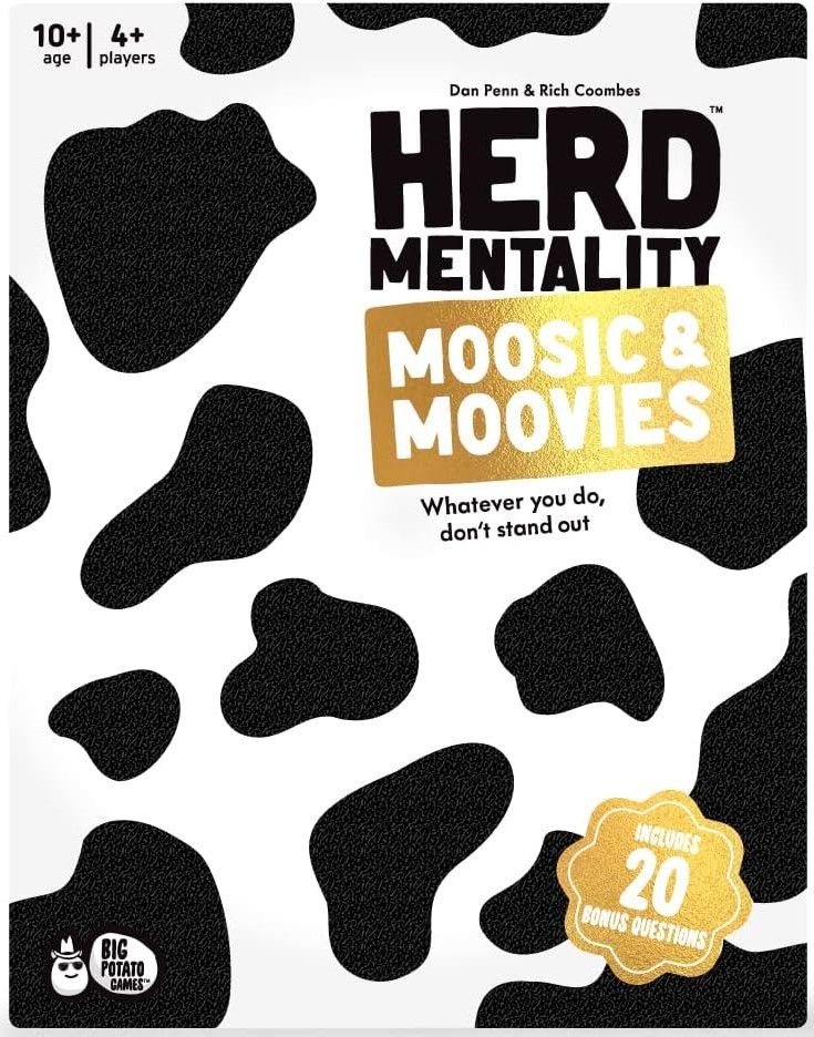 Herd Mentality: Moosic & Moovies board game cover