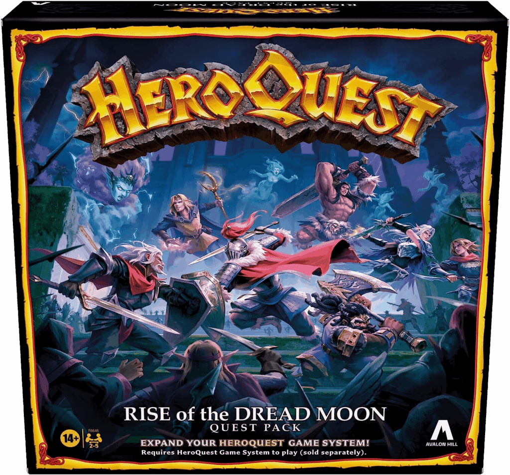 HeroQuest: Rise of the Dread Moon Quest Pack board game cover