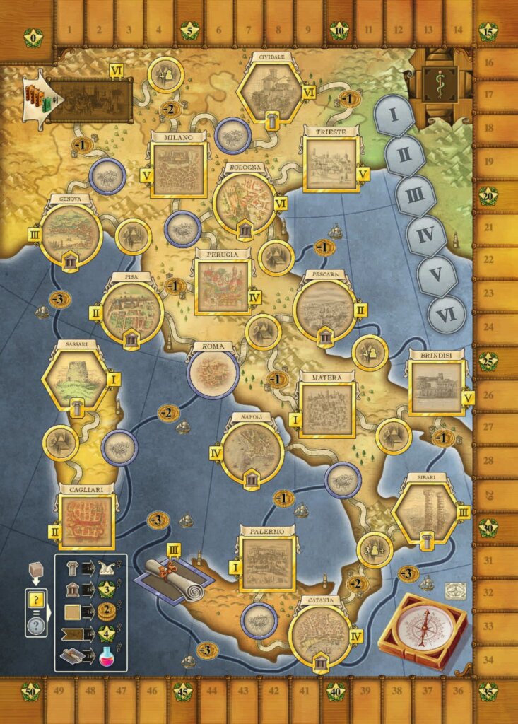 Newton: Italy Grand Tour board game cover