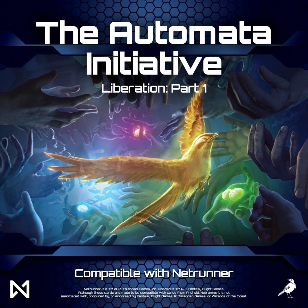 The Automata Initiative: Liberation – Part 1 (fan expansion for Android: Netrunner) board game cover