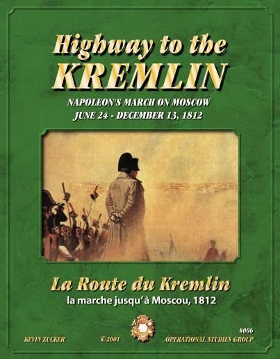 Highway to the Kremlin: Napoleon’s March on Moscow board game cover