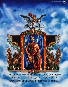 Mythology: A Game of Adventure in the Age of Heros board game cover
