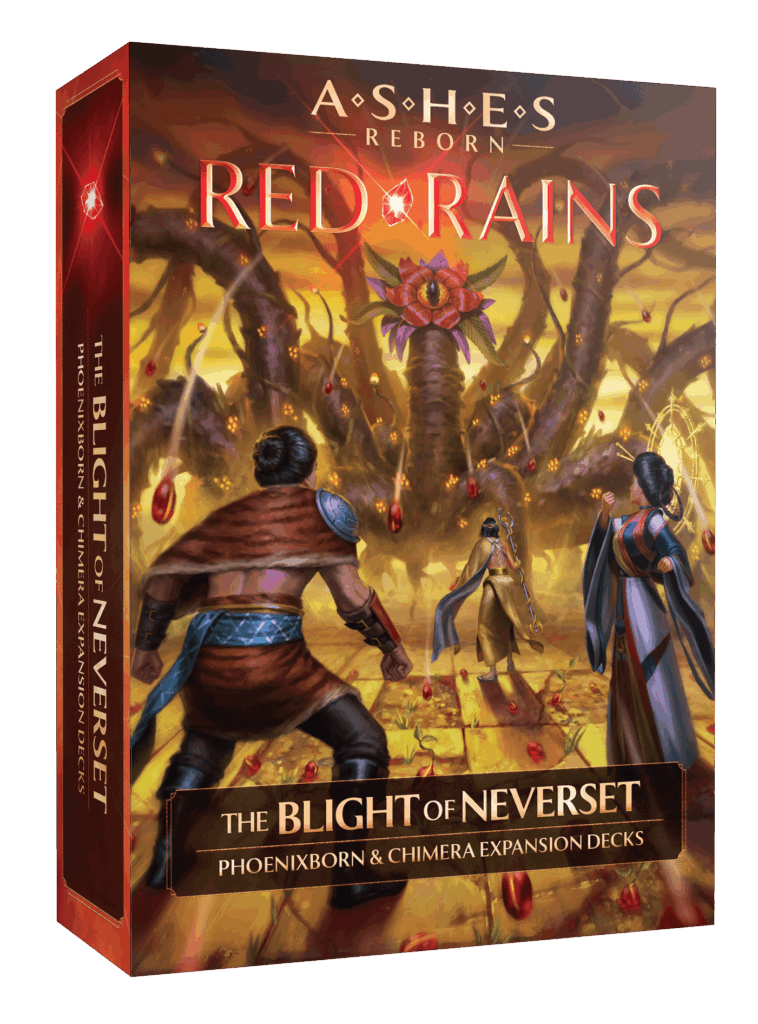 Ashes Reborn: Red Rains – The Blight of Neverset board game cover
