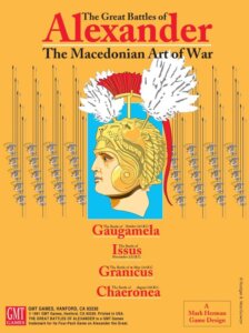 The Great Battles of Alexander board game cover