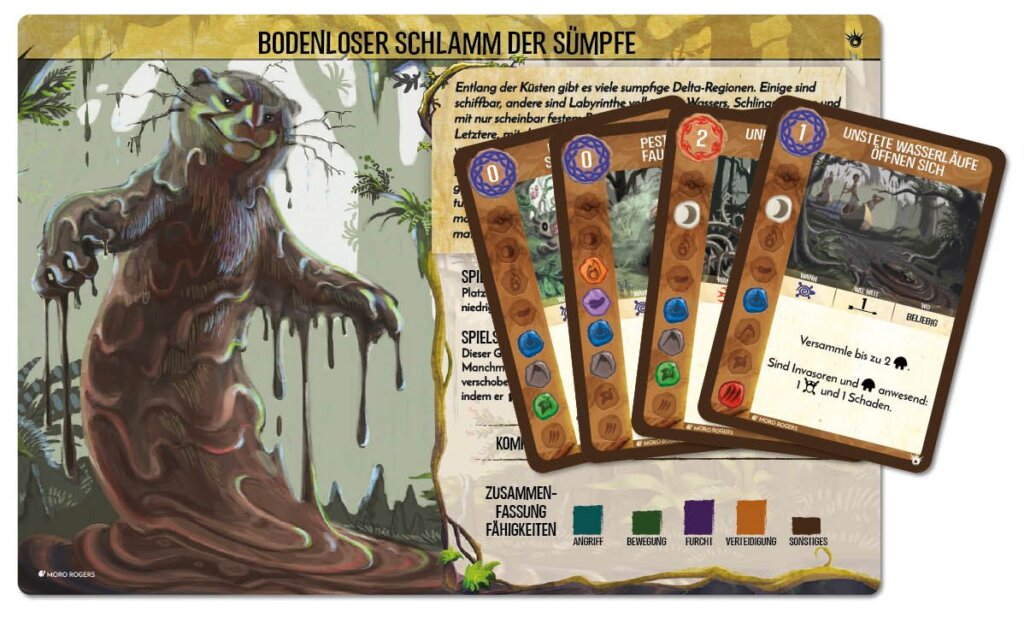 Spirit Island: Bodenloser Schlamm der Sümpfe board game cover
