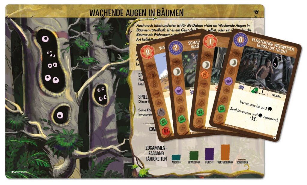 Spirit Island: Wachende Augen in Bäumen board game cover