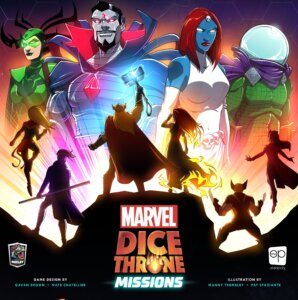 Marvel Dice Throne: Missions board game cover