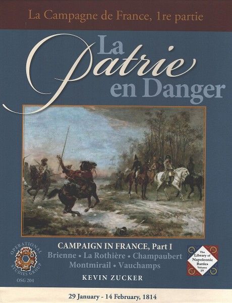 La Patrie en Danger 1814: The Campaign in France, Part I board game cover