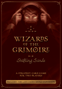 Wizards of the Grimoire: Shifting Sands board game cover