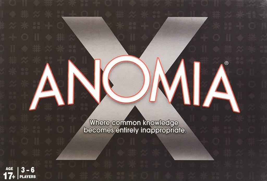 Anomia X board game cover