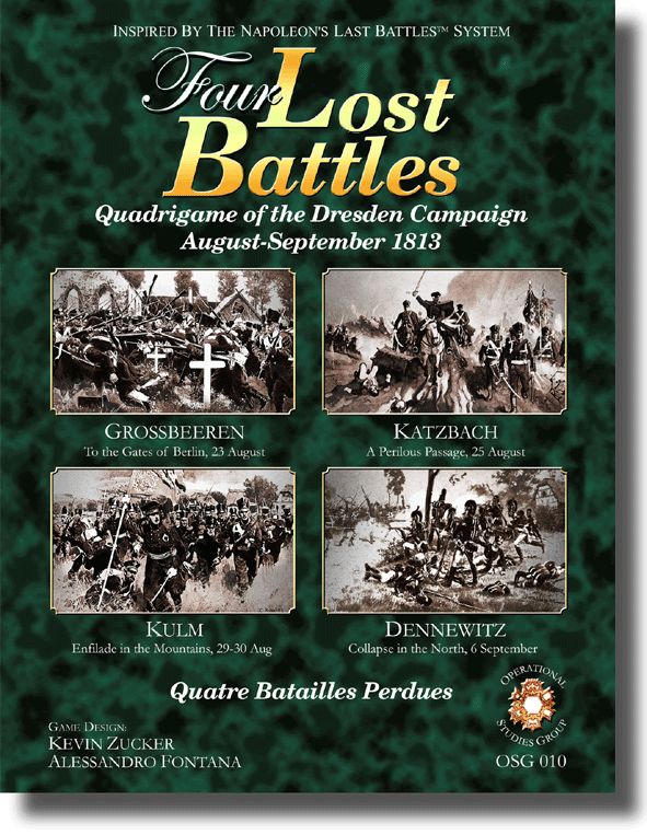 Four Lost Battles board game cover