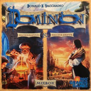 Dominion: Alchemisten & Reiche Ernte – Mixbox board game cover