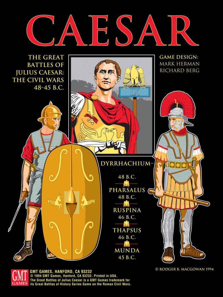 CAESAR: The Great Battles of Julius Caesar – The Civil Wars 48-45 B.C. board game cover
