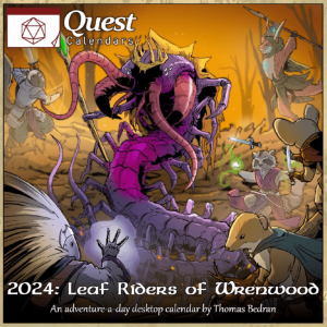 Quest Calendar: Leaf Riders of Wrenwood board game cover