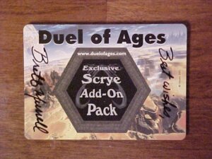 Duel of Ages: Scrye Add-On Pack board game cover