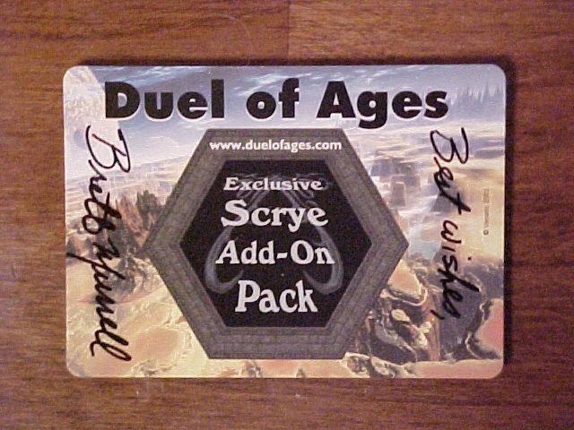 Duel of Ages: Scrye Add-On Pack board game cover