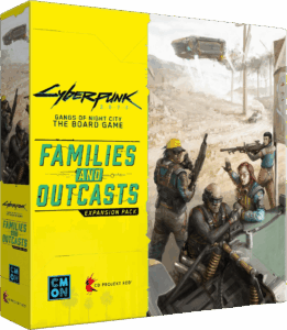 Cyberpunk 2077: Gangs of Night City –  Families and Outcasts board game cover