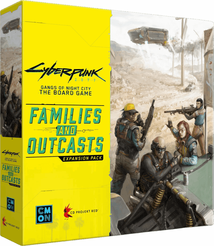 Cyberpunk 2077: Gangs of Night City –  Families and Outcasts board game cover