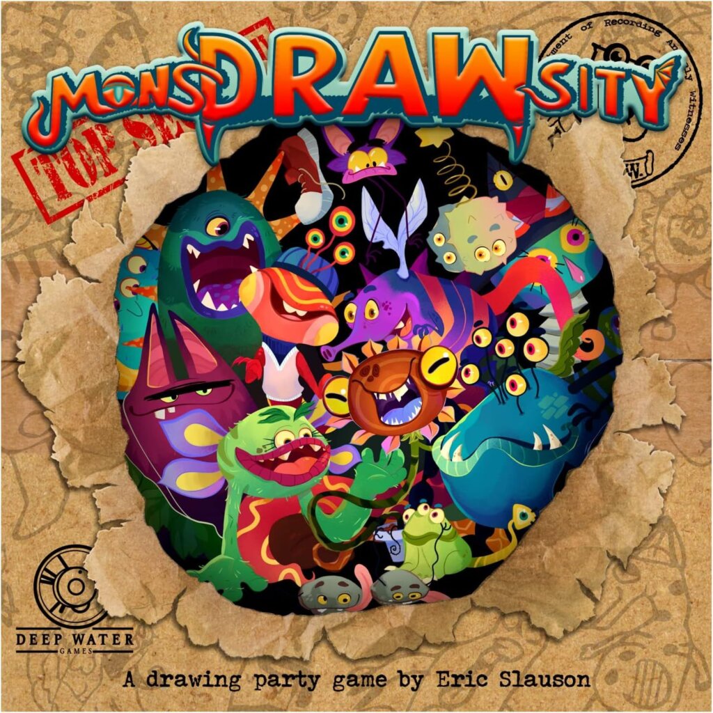 MonsDRAWsity: Top Secret board game cover