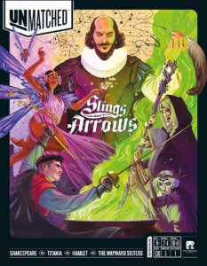 Unmatched: Slings and Arrows board game cover
