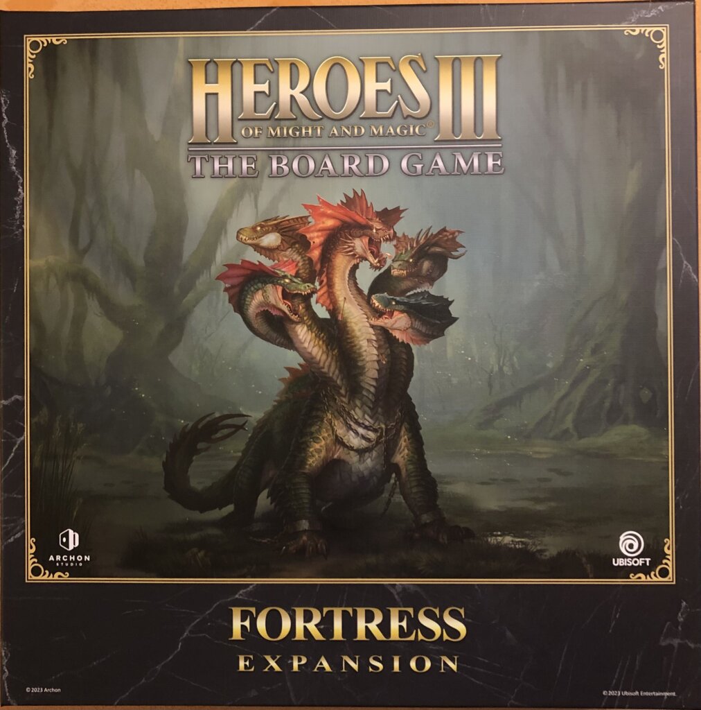 Heroes of Might and Magic III: The Board Game – Fortress Expansion board game cover