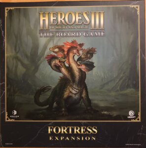 Heroes of Might and Magic III: The Board Game – Fortress Expansion board game cover